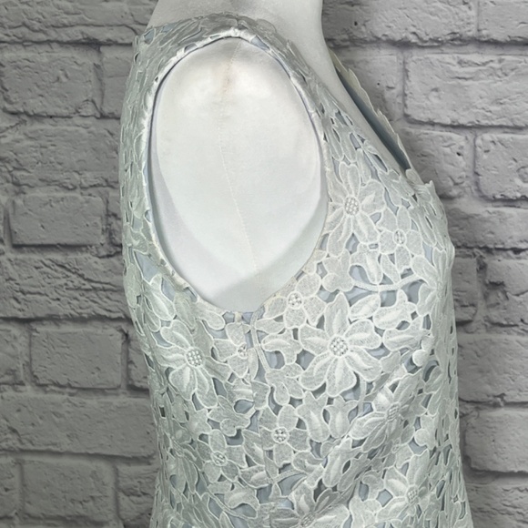 LOFT Sleeveless Floral Lace Midi Tulip Style Dress Spring Summer Ladies Size 8 - Picture 10 of 12